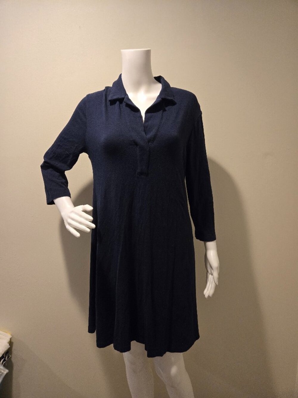 Southcott Long Sleeved Blue Polo Shirt Dress 3